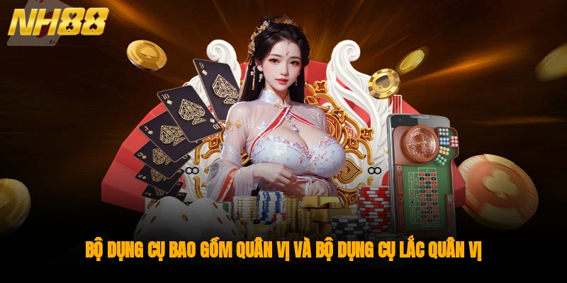 Bộ dụng cụ bao gồm quân vị và bộ dụng cụ lắc quân vị  