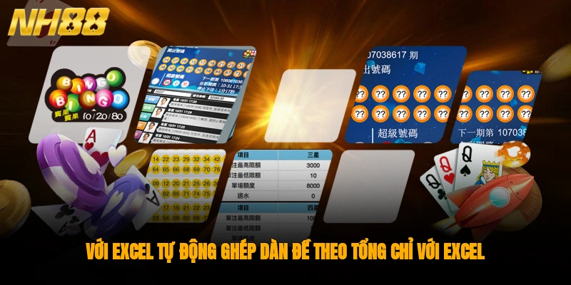 Với Excel Tự động ghép dàn đề theo tổng chỉ với Excel